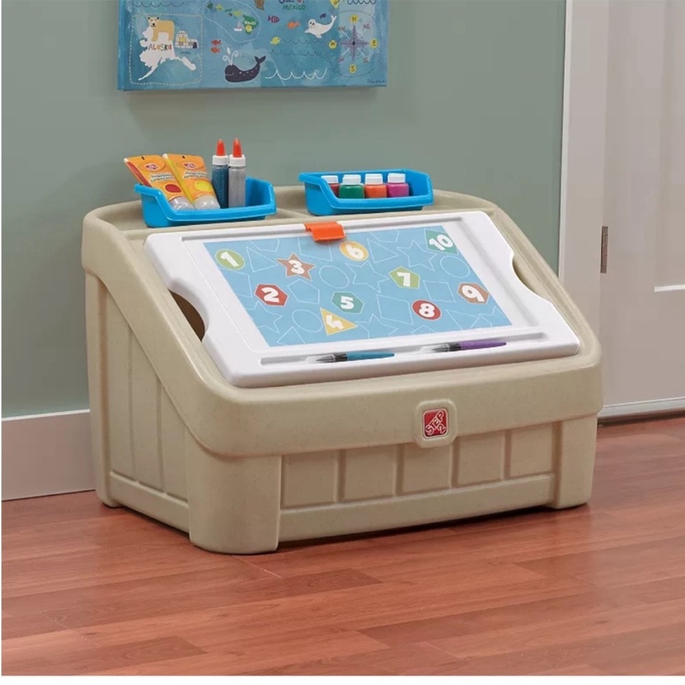 Last ONE 🧸✨🎈RED Step 2 kids Toy Storage bin Organizer HEAVY DUTY + Art trays - Picture 14 of 14